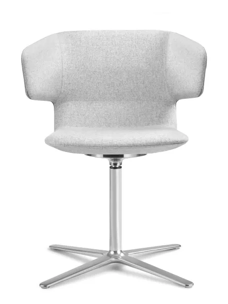 LD SEATING Konferenčné kreslo FLEXI P FP,F25-N6, kríž leštěný hliník