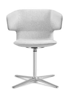 LD SEATING Konferenčné kreslo FLEXI P FP,F25-N6, kríž leštěný hliník