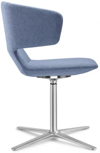 LD SEATING Konferenčné kreslo FLEXI P FP,F25-N6, kríž leštěný hliník