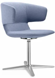 LD SEATING Konferenčné kreslo FLEXI P FP,F25-N6, kríž leštěný hliník
