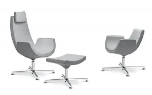 LD SEATING Podnožka RELAX, RE-T,F27-N0, kríž hliník biely
