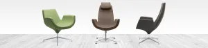 LD SEATING Konferenčné kreslo RELAX+ V, F27-N0, hliníkový kríž bílý