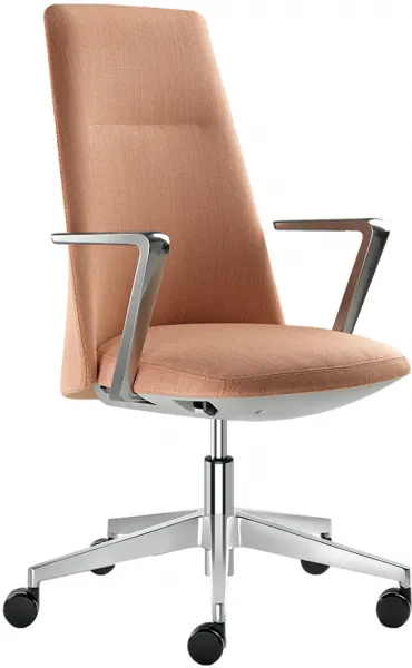 LD SEATING Kancelárske kreslo MELODY DESIGN 785-FR, F40-N6, kríž hliník leštěný
