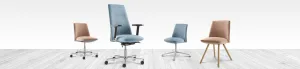 LD SEATING Kancelářské kreslo MELODY DESIGN 795-FR,F40-N0, kríž hliník bielý