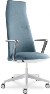 LD SEATING Kancelářské kreslo MELODY DESIGN 795-FR,F40-N0, kríž hliník bielý