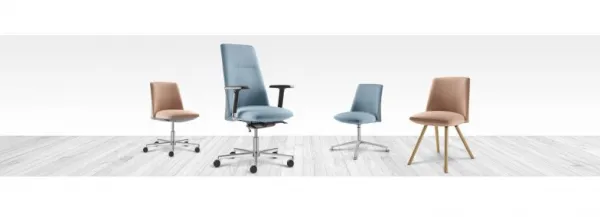 LD SEATING Kancelárske kreslo MELODY DESIGN 775-FR,F40-N6, kríž hliník leštěný