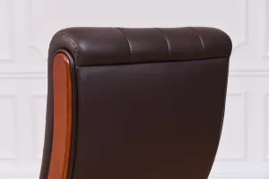 BEMONDI Kancelárské kožené kreslo CONSUL hnedé
