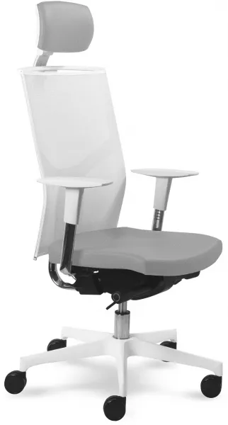 MAYER kancelárská stolička Prime 2302 W, biele prevedenie