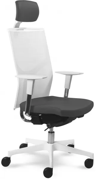 MAYER kancelárská stolička Prime 2302 W, biele prevedenie