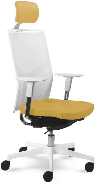 MAYER kancelárská stolička Prime 2302 W, biele prevedenie