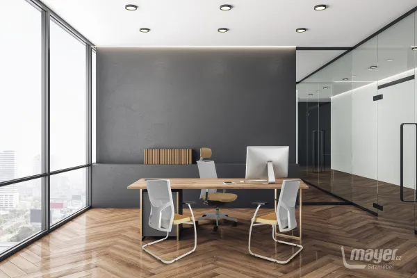 MAYER kancelárská stolička Prime 2302 W, biele prevedenie