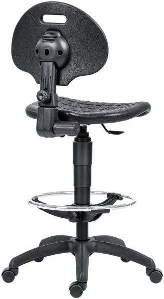 ANTARES Dielenská stolička 1290 PU MEK 4050, plastová báza, oporný kruh, kolieska