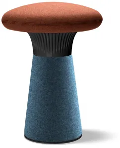 LD SEATING dizajnový taburet FUNGHI, FU-40/54-N1, čierny plast