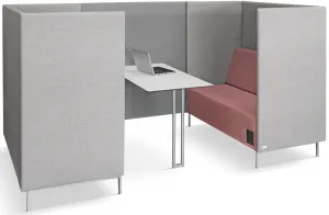 LD SEATING Čalouněná stěna pro trojmístný box KUBIK BOX KB3, KB-WALL3_