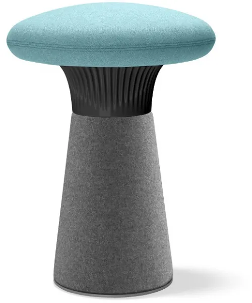 LD SEATING dizajnový taburet FUNGHI, FU-40/54-N1, čierny plast