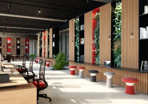 LD SEATING designový taburet FUNGHI, FU-40/54-N2, sivý plast