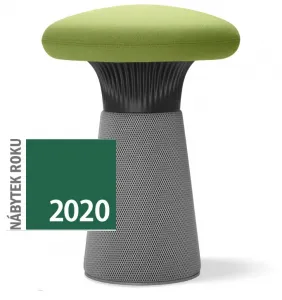 LD SEATING dizajnový taburet FUNGHI, FU-40/54-N1, čierny plast