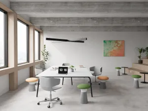LD SEATING Designový taburet FUNGHI, FU-50/50-N1 čierna