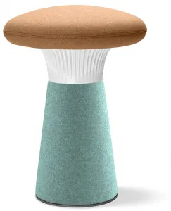 LD SEATING dizajnový taburet FUNGHI, FU-40/54-N0, biely plast