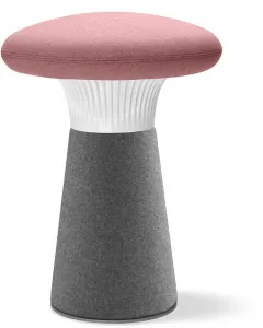 LD SEATING dizajnový taburet FUNGHI, FU-40/54-N0, biely plast
