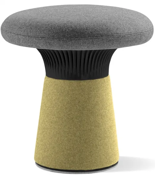 LD SEATING Designový taburet FUNGHI, FU-50/50-N1 čierna