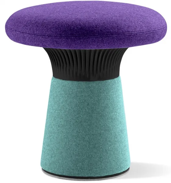 LD SEATING Designový taburet FUNGHI, FU-50/50-N1 čierna