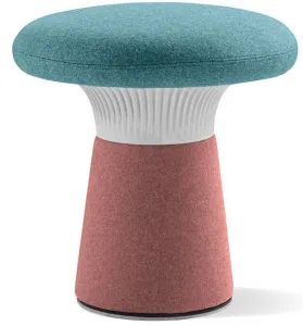 LD SEATING Designový taburet FUNGHI FU-N0 50/50 biely plast