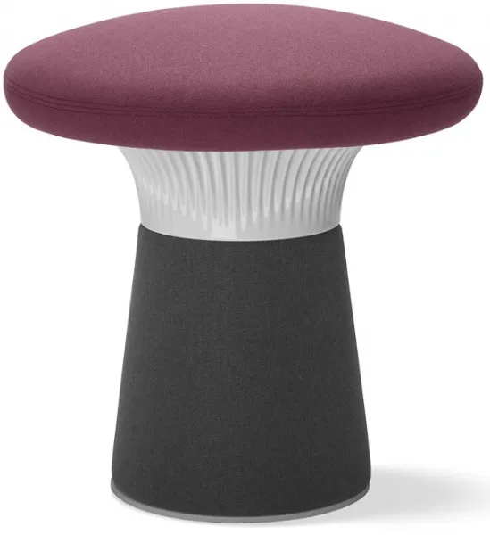 LD SEATING Designový taburet FUNGHI FU-N0 50/50 biely plast