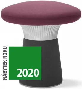 LD SEATING Designový taburet FUNGHI FU-N0 50/50 biely plast