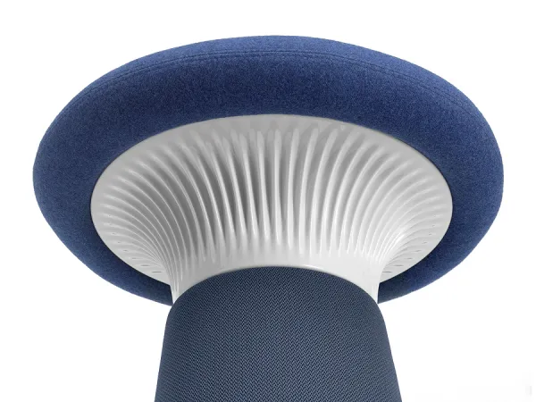 LD SEATING Designový taburet FUNGHI FU-N0 50/50 biely plast