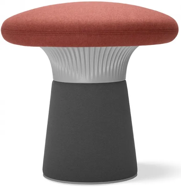LD SEATING Designový taburet FUNGHI, FU-50/50-N2 sivý plast