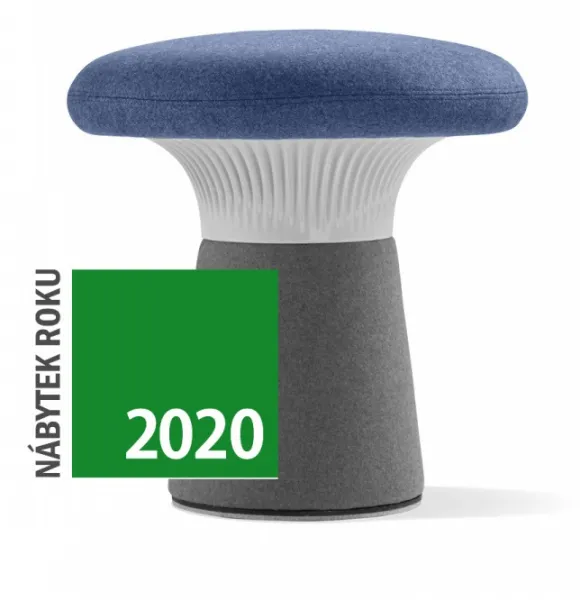 LD SEATING Designový taburet FUNGHI, FU-50/50-N2 sivý plast