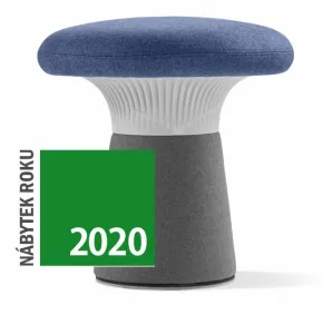 LD SEATING Designový taburet FUNGHI, FU-50/50-N2 sivý plast