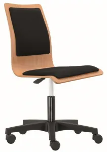 ALBA drevená stolička LILLY OFFICE kríž, čalúnená