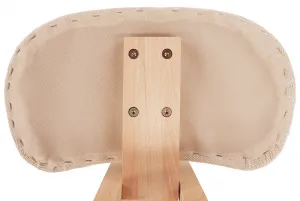 TEMPO KONDELA Ergonomická kľakačka GROCO krémová/ buk