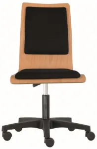 ALBA drevená stolička LILLY OFFICE kríž, čalúnená