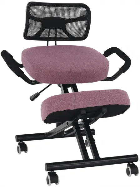 TEMPO KONDELA Ergonomická kľakačka RUFUS ružová/čierná