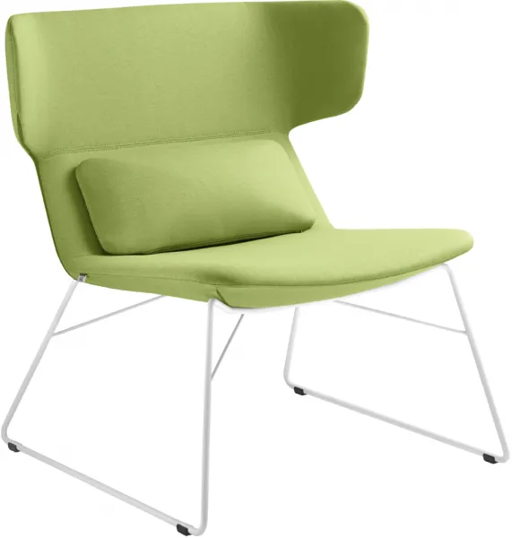 LD SEATING Dizajnové kreslo FLEXI LOUNGE, FL-L-Q-N0, biela podnož