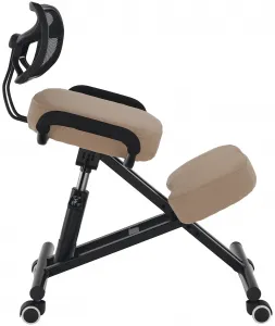 TEMPO KONDELA Ergonomická kľakačka RUFUS béžová/čierná