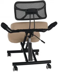 TEMPO KONDELA Ergonomická kľakačka RUFUS béžová/čierná