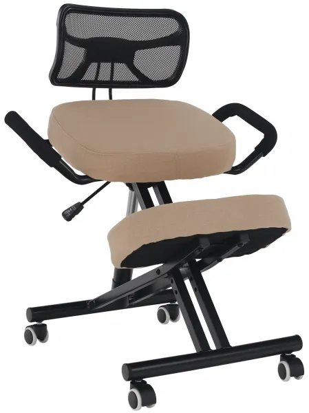 TEMPO KONDELA Ergonomická kľakačka RUFUS béžová/čierná
