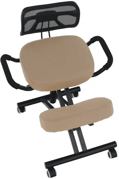 TEMPO KONDELA Ergonomická kľakačka RUFUS béžová/čierná