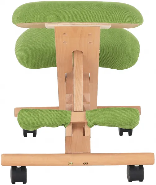 TEMPO KONDELA Ergonomická kľakačka GROCO zelená/ buk