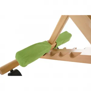 TEMPO KONDELA Ergonomická kľakačka GROCO zelená/ buk