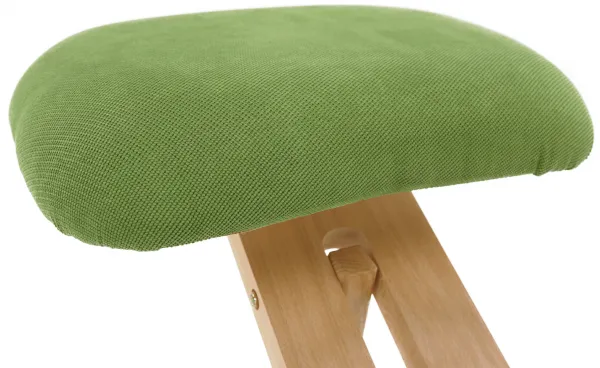 TEMPO KONDELA Ergonomická kľakačka GROCO zelená/ buk