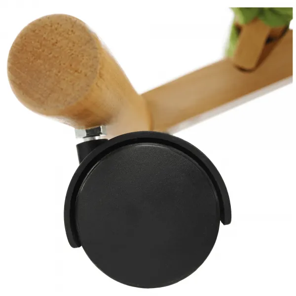 TEMPO KONDELA Ergonomická kľakačka GROCO zelená/ buk