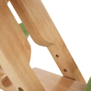 TEMPO KONDELA Ergonomická kľakačka GROCO zelená/ buk