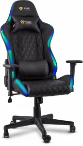 Herné kreslo YENKEE YGC 300RGB STARDUST, čierne, ľad podsvietením