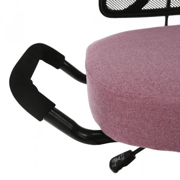 TEMPO KONDELA Ergonomická kľakačka RUFUS ružová/čierná