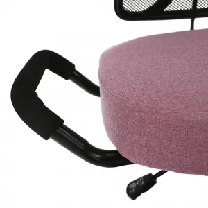 TEMPO KONDELA Ergonomická kľakačka RUFUS ružová/čierná